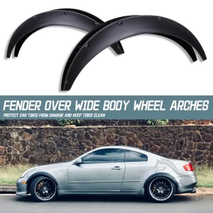 4Pcs 2 Size Universal Flexible Car Mudguards